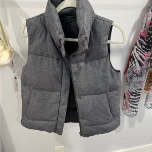 Theory Charcoal Gray Vest